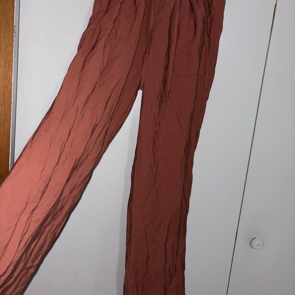 LOFT - Women's Rust Linen Pants